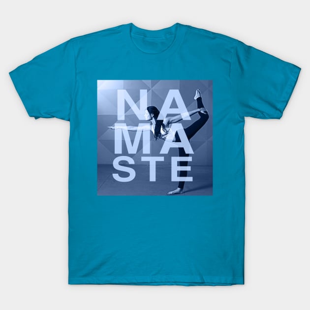 Namaste Yoga Design T-Shirt by loumed